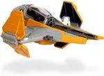 Figura Bikzak Micro Galaxy Squadron Star Wars Nave Interceptor Jedi Anakin Skywalker y R2D2