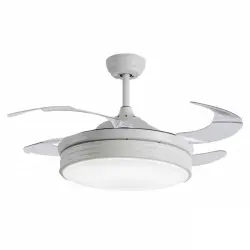 Sulion Bombay Ventilador de Techo WiFi con Luz LED y Mando 62W Blanco