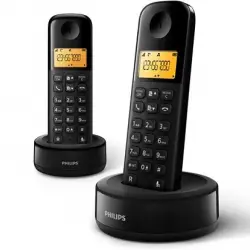 Teléfono Inalambrico Philips D1602B DUO Negro