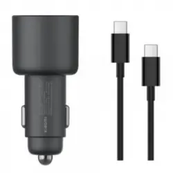 Xiaomi 67W Car Charger Cargador Coche 2x USB-C + Cable USB-C Negro