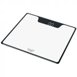 Adler Ad8174w Báscula De Baño Digital Alta Precisión 180kg, Pantalla Led Apagado Automático, Vidrio