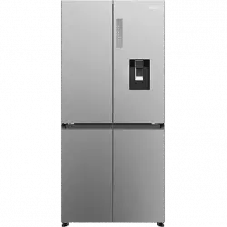 Frigorífico americano- Haier Cube 83 Series 3 HCR3818EWMM, No Frost, 463 l, 181.5 cm, Motor Inverter, Dispensador de agua, Air Surround, Inox