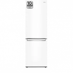 Frigorífico combi - LG GBP61SWPGN, No Frost, 1.86 m, 341 l, DoorCooling+™, FRESHConverter™, Blanco