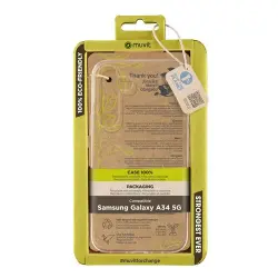 Funda Muvit for change Recycletek Transparente para Samsung Galaxy A34 5G