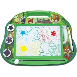 Lexibook Animales Pizarra Mágica Multicolor Formato A5 con Accesorios Magnéticos
