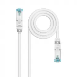 Nanocable Cable de Red Cat.7 600MHz LSZH SFTP PIMF AWG26 30cm Blanco