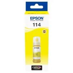 Botella de Tinta Original Epson Ecotank 114 Amarillo 70ml