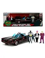 Coche DC Batman Serie Batmóvil metal 1966 TV + Batman, Joker y Pingüino