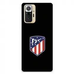 Funda Licencia Oficial Atlético de Madrid Escudo Fondo Negro para Xiaomi Redmi Note 10 Pro