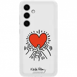 Funda - Samsung, para Galaxy S24 Plus, Flipsuit Keith Harring, Blanco