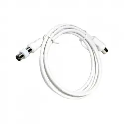 Maurer Cable Coaxial Extensor Macho/Hembra 2m Blanco