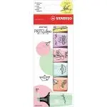Pack 6 marcadores Stabilo Mini Pastel Love