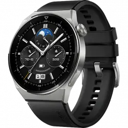 Smartwatch - Huawei Watch GT3 Pro Sport 46mm, Esfera de zafiro, Fluoroelastómero negro