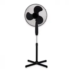 Ventilador De Pie 45w 3 Velocidades Oscilante 90o Silencioso Metálico