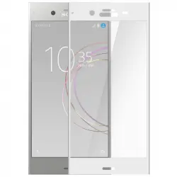 Avizar Protector Cristal Templado Borde Blanco para Sony Xperia XZ1