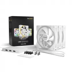 Be Quiet! Light Wings White PWM Pack de 3 Ventiladores 120mm Blancos