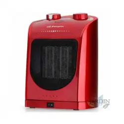 Calefactor Cerámico Oscilante Orbegozo. Color Rojo. Potencia Máxima 1800w. Posición Aire Fresco. Termostato Regulable.