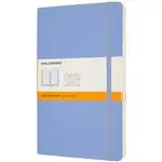 Cuaderno Moleskine Classic large rayas tapa blanda azul hortensia