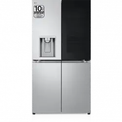 Frigorífico americano - LG GMG960MBEE, No Frost, 179.2 cm, 638 l, InstaView Door-In-Door™, DoorCooling+™, Acero texturizado antihuellas