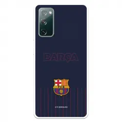 Funda Licencia Oficial FC Barcelona Barsa Fondo Azul para Samsung Galaxy S20 FE