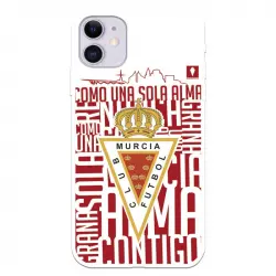 Funda Oficial del Real Murcia Escudo Fondo Blanco para iPhone 11