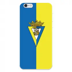 Funda Para Iphone 6 Del Cádiz Escudo Fondo Bicolor - Licencia Oficial Cádiz Cf