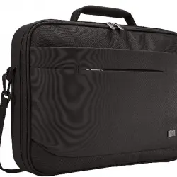 Maletín para portátil - Case Logic Advantage de 15.6", Poliéster, Amplio bolsillo frontal, Negro