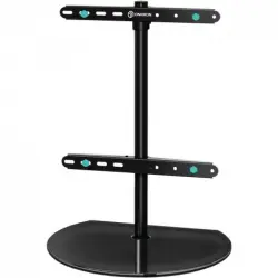 PT2-BLK Soporte de Cristal de Sobremesa para TV 32"-65" VESA 400x400 Máx 35Kg