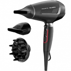 Secador - Rowenta x Karl Lagerfeld CV887LF0 K/Pro Stylist, 2200 W, Motor AC Pro, 2 velocidades, 3 temperaturas, Tecnol. iónica, Keratin & Glow, Negro