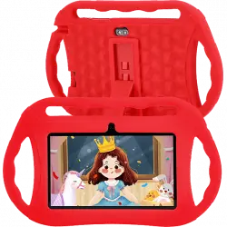 Tablet - DAM Q8-WiFi-Kids, Rojo, 32 GB, 7" WSVGA, 2 GB RAM, ARM Cortex™ A53, Android