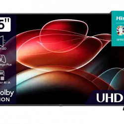 TV LED 55'' - Hisense 55A6K, Smart TV, UHD 4K, Dolby Vision, Modo juego Plus, DTS Virtual X, Control por voz