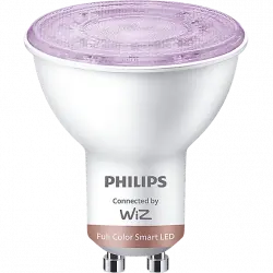 Bombilla inteligente - Philips Smart LED Foco 50 W PAR16 GU10 x3, 3 unidades, Full Color