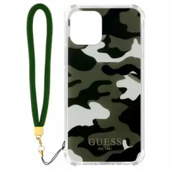 Funda Con Correa Para El Iphone 12 Y 12 Pro Con Estampado Camuflaje Guess Verde