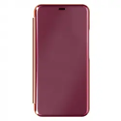 Funda Samsung Galaxy S22 Plus Clear View Soporte De Vídeo Espejo Oro Rosado