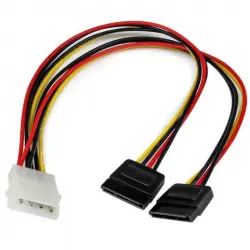 Startech Cable Divisor Molex 4 Pines a 2x SATA Macho/Hembra 30cm