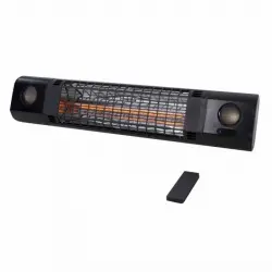 Sunred Sun and Sound Estufa de Pared 2000W Negra