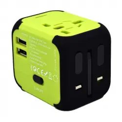 Welly Enjoy IT WY13102 Adaptador de Corriente Universal 1500W Verde/Negro