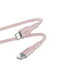 Cable Puro USB-C a USB-C Rosa 1,5 m