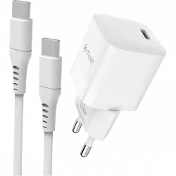 Cargador - Muvit for Change Pack cargador + Cable, Universal, 30W, Blanco