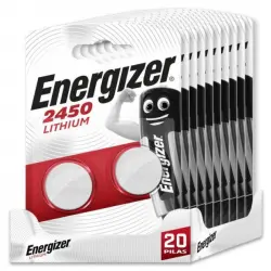 Energizer Pack de 20 Pilas de Botón 2450 Lithium 3V