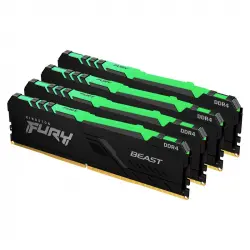 Kingston FURY Beast RGB DDR4 3600 MHz 128GB 4x32GB CL18