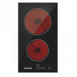 Meireles MV 1312 Placa Vitrocerámica Modular 2 Zonas 30cm Negra