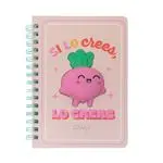 Mr Wonderful Libreta A5 con squishy Remolacha Si lo crees, lo creas