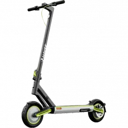 Patinete eléctrico - Navee S65, Modo crucero, 500W, IPX5, Doble suspensión, Velocidad Máx. 25km/h, Negro/Verde