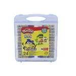 Caja de PVC Play-Doh 24 ceras blandas