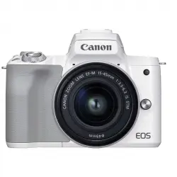 Canon M50 Mark II 24.1MP WiFi Blanca + Objetivo 15-45mm F3.5-6.3 IS STM