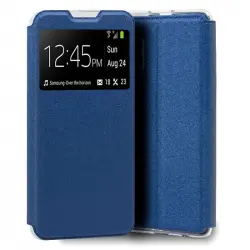 Cool Funda Flip Cover Liso Azul para Samsung Galaxy A32 4G