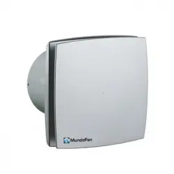 Extractor De Baño Decorativo Plata Mate Aludecor-mu Plata 100mm
