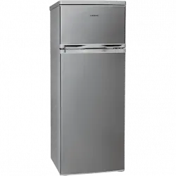 Frigorífico dos puertas - Jocel JF206I, Estático, 142.6 cm, 206 l, Estantes en cristal, Puerta reversible, Inox