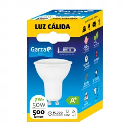 Garza Bombilla LED 7W GU10 Blanco Cálido
